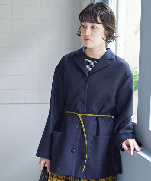 bulle de savon(ビュルデサボン)の「エナメル ロングベルト(ベルト・レディース・ブラック/カーキ・FREE)」の7枚目の写真