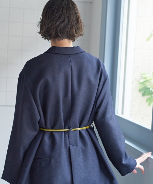 bulle de savon(ビュルデサボン)の「エナメル ロングベルト(ベルト・レディース・ブラック/カーキ・FREE)」の9枚目の写真