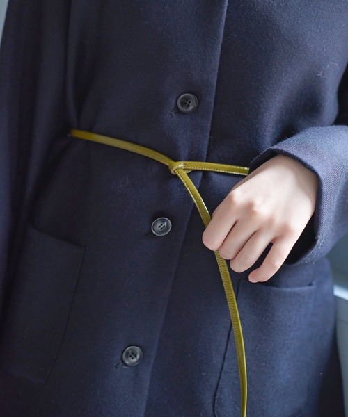 bulle de savon(ビュルデサボン)の「エナメル ロングベルト(ベルト・レディース・ブラック/カーキ・FREE)」の10枚目の写真