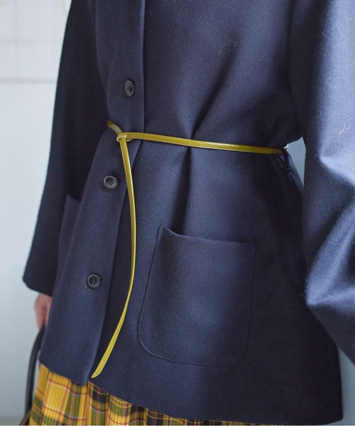 bulle de savon(ビュルデサボン)の「エナメル ロングベルト(ベルト・レディース・ブラック/カーキ・FREE)」の11枚目の写真