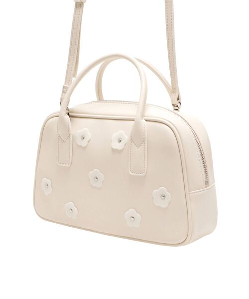 merry jenny（メリージェニー）の「flowerミニボストンbag（ボストンバッグ・レディース・アイボリー/ブラック・FREE）」の7枚目の写真