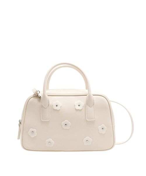 merry jenny（メリージェニー）の「flowerミニボストンbag（ボストンバッグ・レディース・アイボリー/ブラック・FREE）」の12枚目の写真