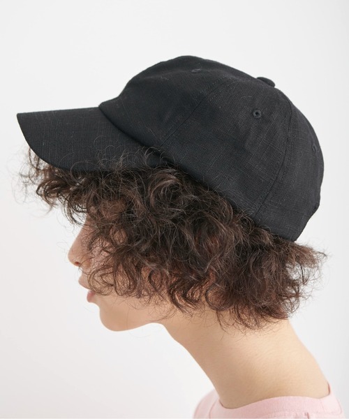 FREE'S MART（フリーズマート）の「◆リネンライクキャップ（キャップ・レディース・ブラック/ベージュ・ﾌﾘ-）」の7枚目の写真