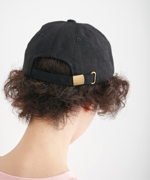 FREE'S MART（フリーズマート）の「◆リネンライクキャップ（キャップ・レディース・ブラック/ベージュ・ﾌﾘ-）」の8枚目の写真