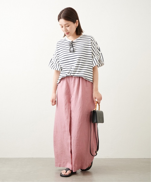 JOURNAL STANDARD（ジャーナルスタンダード）の「■■■《追加3》リネン タックキュロット（その他パンツ・レディース・ベージュ/ピンク・38/36/34）」の3枚目の写真