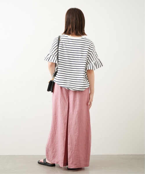 JOURNAL STANDARD（ジャーナルスタンダード）の「■■■《追加3》リネン タックキュロット（その他パンツ・レディース・ベージュ/ピンク・38/36/34）」の4枚目の写真