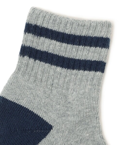 SHIPS（シップス）の「SHIPS KIDS:3P クォーター ライン ソックス（ソックス/靴下・キッズ・その他1・MEDIUM/LARGE/SMALL/X-SMALL）」の2枚目の写真