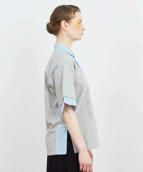 FRAPBOIS(フラボア)の「ブリコラT(Tシャツ/カットソー・レディース・ブラック/グレー・1/2)」の19枚目の写真