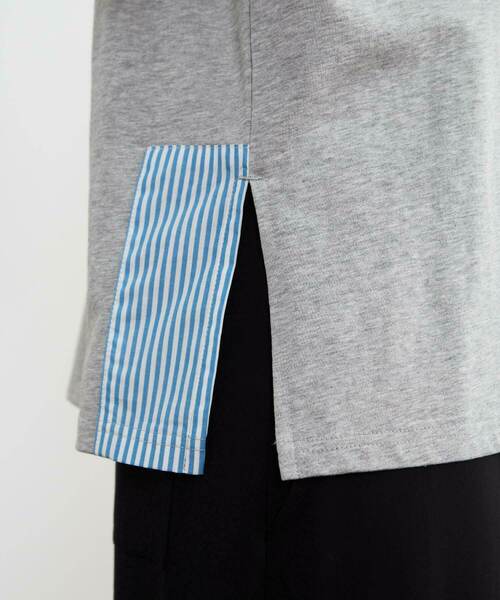 FRAPBOIS(フラボア)の「ブリコラT(Tシャツ/カットソー・レディース・ブラック/グレー・1/2)」の7枚目の写真