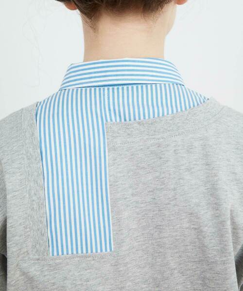 FRAPBOIS(フラボア)の「ブリコラT(Tシャツ/カットソー・レディース・ブラック/グレー・1/2)」の3枚目の写真