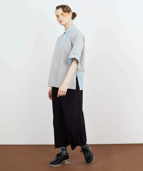 FRAPBOIS(フラボア)の「ブリコラT(Tシャツ/カットソー・レディース・ブラック/グレー・1/2)」の17枚目の写真