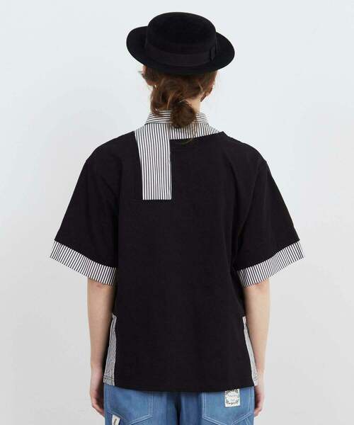 FRAPBOIS(フラボア)の「ブリコラT(Tシャツ/カットソー・レディース・ブラック/グレー・1/2)」の11枚目の写真