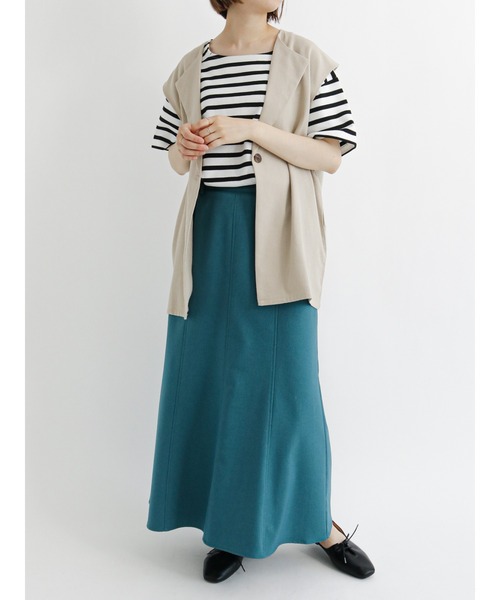 Samansa Mos2 blue（サマンサモスモスブルー）の「◎マーメイドフレアスカート（スカート・レディース・グリーン/ブラック/ブラウン・ﾌﾘ-）」の8枚目の写真