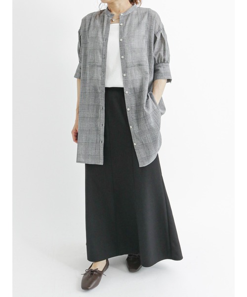 Samansa Mos2 blue（サマンサモスモスブルー）の「◎マーメイドフレアスカート（スカート・レディース・グリーン/ブラック/ブラウン・ﾌﾘ-）」の12枚目の写真