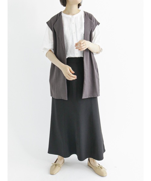 Samansa Mos2 blue（サマンサモスモスブルー）の「◎マーメイドフレアスカート（スカート・レディース・グリーン/ブラック/ブラウン・ﾌﾘ-）」の13枚目の写真