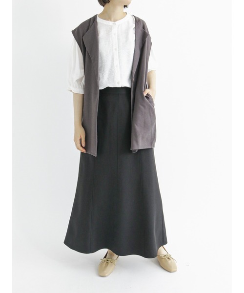 Samansa Mos2 blue（サマンサモスモスブルー）の「◎マーメイドフレアスカート（スカート・レディース・グリーン/ブラック/ブラウン・ﾌﾘ-）」の14枚目の写真