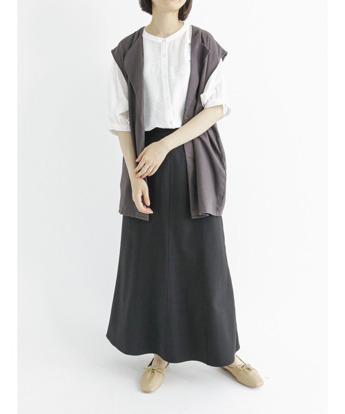 Samansa Mos2 blue（サマンサモスモスブルー）の「◎マーメイドフレアスカート（スカート・レディース・グリーン/ブラック/ブラウン・ﾌﾘ-）」の15枚目の写真