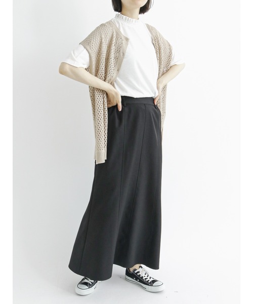 Samansa Mos2 blue（サマンサモスモスブルー）の「◎マーメイドフレアスカート（スカート・レディース・グリーン/ブラック/ブラウン・ﾌﾘ-）」の16枚目の写真