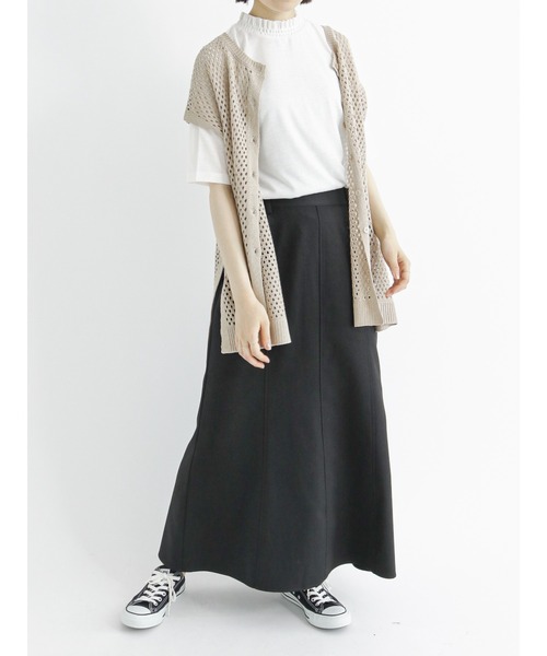 Samansa Mos2 blue（サマンサモスモスブルー）の「◎マーメイドフレアスカート（スカート・レディース・グリーン/ブラック/ブラウン・ﾌﾘ-）」の17枚目の写真