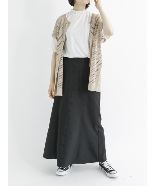 Samansa Mos2 blue（サマンサモスモスブルー）の「◎マーメイドフレアスカート（スカート・レディース・グリーン/ブラック/ブラウン・ﾌﾘ-）」の18枚目の写真