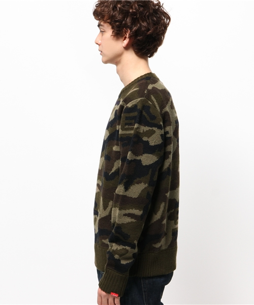 OUTLET(アウトレット)の「【WHO'S WHO gallery】EMカモニット(ニット/セーター・メンズ・グリーン・LARGE/MEDIUM)」の3枚目の写真