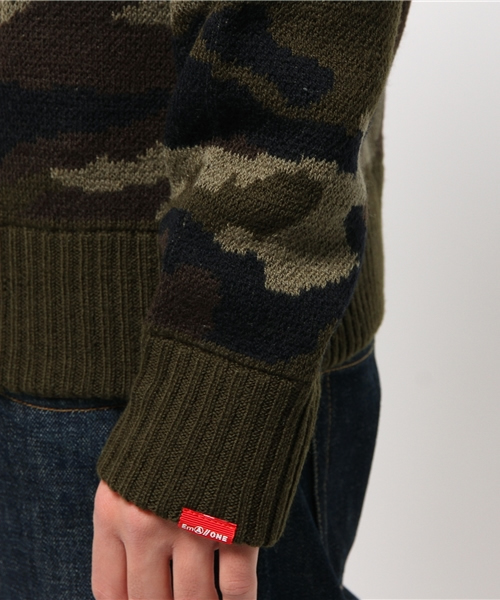 OUTLET(アウトレット)の「【WHO'S WHO gallery】EMカモニット(ニット/セーター・メンズ・グリーン・LARGE/MEDIUM)」の6枚目の写真