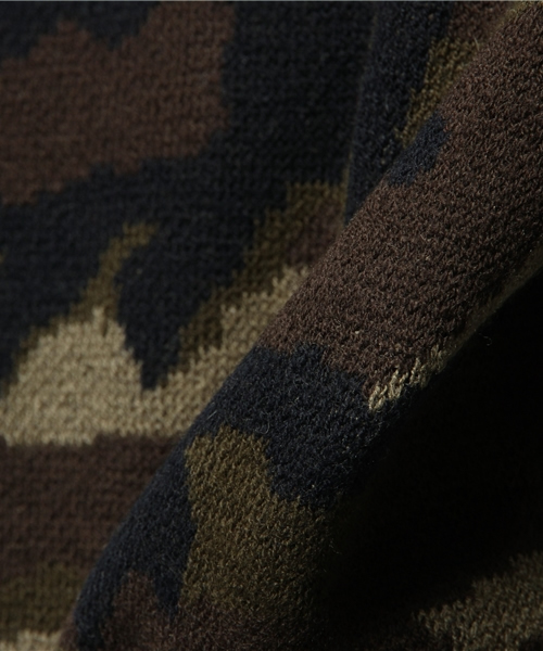 OUTLET(アウトレット)の「【WHO'S WHO gallery】EMカモニット(ニット/セーター・メンズ・グリーン・LARGE/MEDIUM)」の8枚目の写真