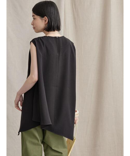 AMERICAN HOLIC（アメリカンホリック）の「ノースリーブとろみブラウス（シャツ/ブラウス・レディース・ブラック/モカ・M/L）」の3枚目の写真