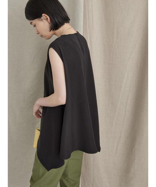 AMERICAN HOLIC（アメリカンホリック）の「ノースリーブとろみブラウス（シャツ/ブラウス・レディース・ブラック/モカ・M/L）」の7枚目の写真