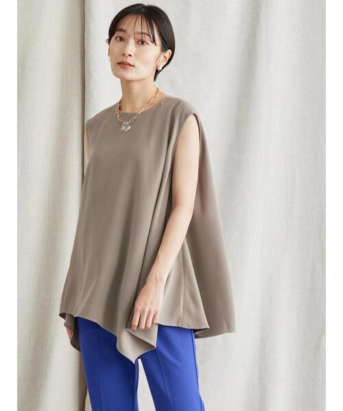 AMERICAN HOLIC（アメリカンホリック）の「ノースリーブとろみブラウス（シャツ/ブラウス・レディース・ブラック/モカ・M/L）」の14枚目の写真