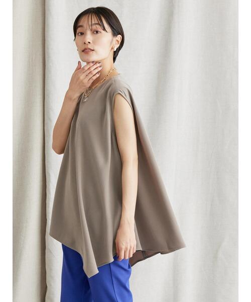 AMERICAN HOLIC（アメリカンホリック）の「ノースリーブとろみブラウス（シャツ/ブラウス・レディース・ブラック/モカ・M/L）」の8枚目の写真