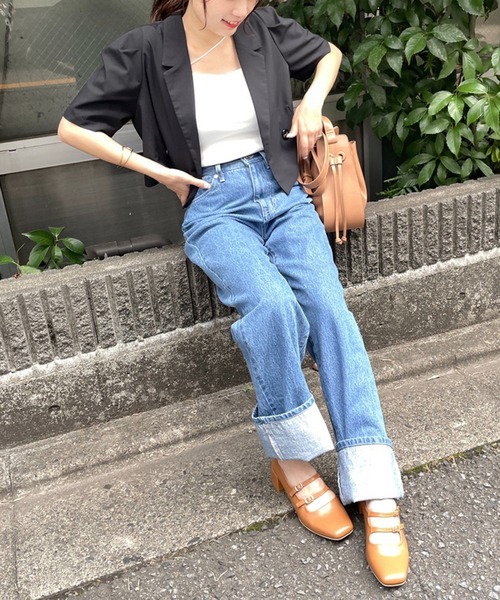 one after another NICE CLAUP（ワンアフターアナザーナイスクラップ）の「ダブルストラップヒールシューズ（パンプス・レディース・キャメル/レッド/レオパード・SMALL/MEDIUM/LARGE）」の5枚目の写真