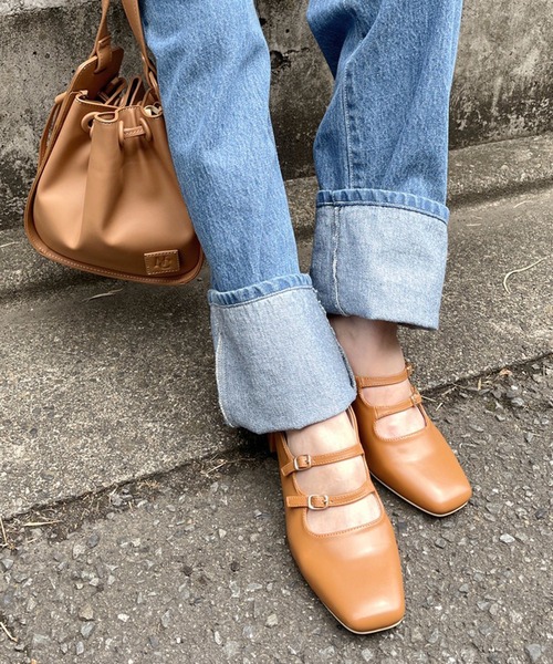 one after another NICE CLAUP（ワンアフターアナザーナイスクラップ）の「ダブルストラップヒールシューズ（パンプス・レディース・キャメル/レッド/レオパード・SMALL/MEDIUM/LARGE）」の6枚目の写真