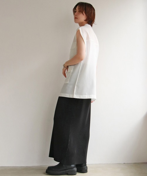 notch.（ノッチ）の「ミリタリージレ（シャツ/ブラウス・レディース・ホワイト/ブラック/オリーブ/ブラウン系その他・M）」の10枚目の写真