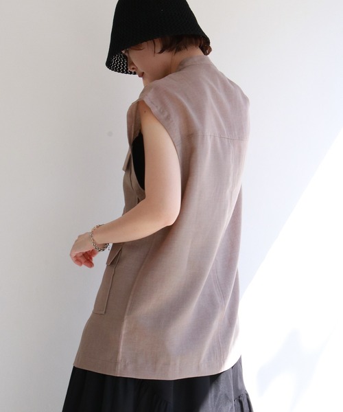 notch.（ノッチ）の「ミリタリージレ（シャツ/ブラウス・レディース・ホワイト/ブラック/オリーブ/ブラウン系その他・M）」の15枚目の写真