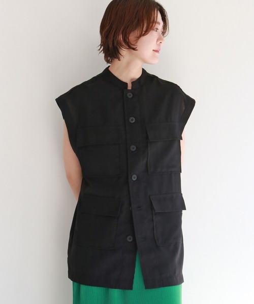 notch.（ノッチ）の「ミリタリージレ（シャツ/ブラウス・レディース・ホワイト/ブラック/オリーブ/ブラウン系その他・M）」の16枚目の写真