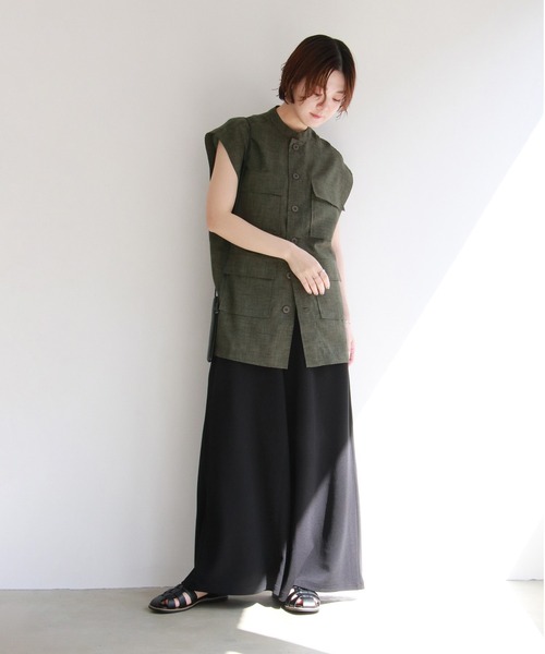 notch.（ノッチ）の「ミリタリージレ（シャツ/ブラウス・レディース・ホワイト/ブラック/オリーブ/ブラウン系その他・M）」の13枚目の写真