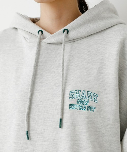 RODEO CROWNS WIDE BOWL（ロデオクラウンズワイドボウル）の「SHARE BIG パーカー（パーカー・レディース・ダークグリーン/マジェンタ/ブラック/グレー×ホワイト・FREE）」の20枚目の写真