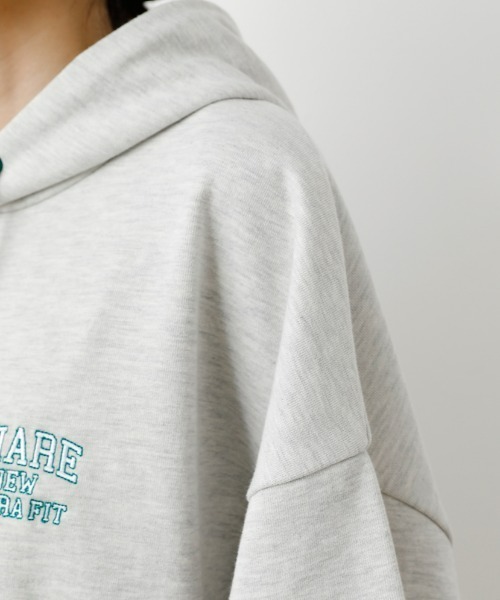 RODEO CROWNS WIDE BOWL（ロデオクラウンズワイドボウル）の「SHARE BIG パーカー（パーカー・レディース・ダークグリーン/マジェンタ/ブラック/グレー×ホワイト・FREE）」の21枚目の写真