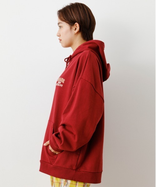 RODEO CROWNS WIDE BOWL（ロデオクラウンズワイドボウル）の「SHARE BIG パーカー（パーカー・レディース・ダークグリーン/マジェンタ/ブラック/グレー×ホワイト・FREE）」の9枚目の写真