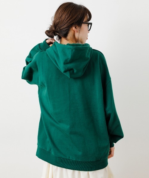 RODEO CROWNS WIDE BOWL（ロデオクラウンズワイドボウル）の「SHARE BIG パーカー（パーカー・レディース・ダークグリーン/マジェンタ/ブラック/グレー×ホワイト・FREE）」の7枚目の写真