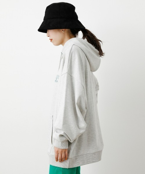 RODEO CROWNS WIDE BOWL（ロデオクラウンズワイドボウル）の「SHARE BIG パーカー（パーカー・レディース・ダークグリーン/マジェンタ/ブラック/グレー×ホワイト・FREE）」の17枚目の写真