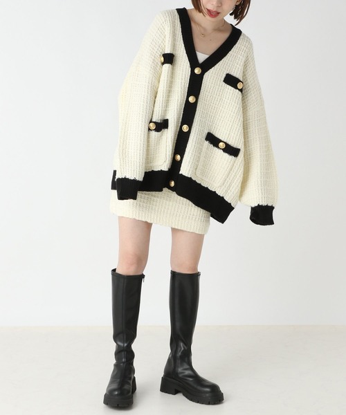 セール】ツイードザックリカーディガン 162782（カーディガン/ボレロ