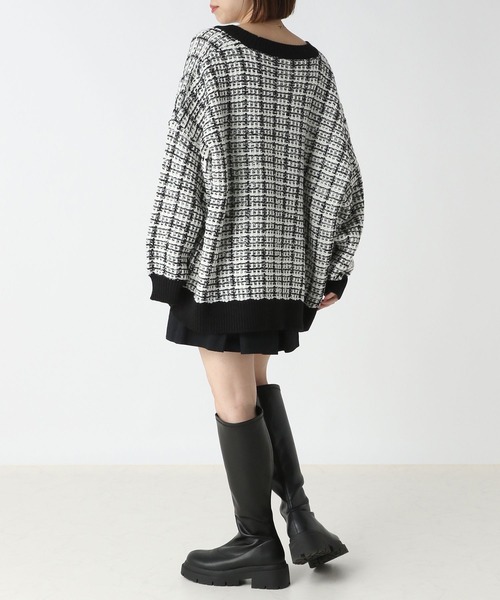 Heather(ヘザー)の「ツイードザックリカーディガン 162782(カーディガン/ボレロ・レディース・オフホワイト/ホワイト系その他/ブラック系その他・FREE)」の15枚目の写真