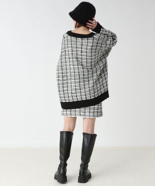 セール】ツイードザックリカーディガン 162782（カーディガン/ボレロ