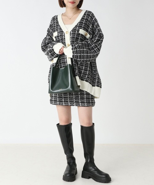 セール】ツイードザックリカーディガン 162782（カーディガン/ボレロ