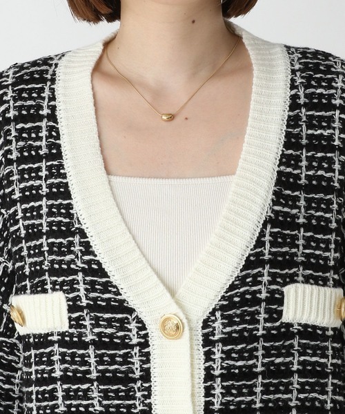 ツイード　バレンザスポーツ　カーディガン セール】ツイードザックリカーディガン 162782（カーディガン/ボレロ