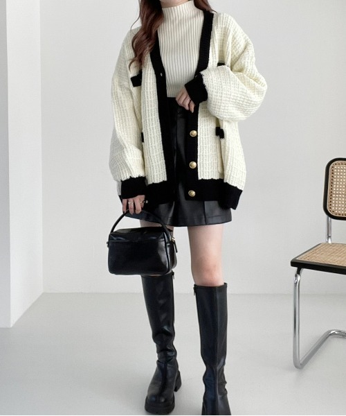 セール】ツイードザックリカーディガン 162782（カーディガン/ボレロ