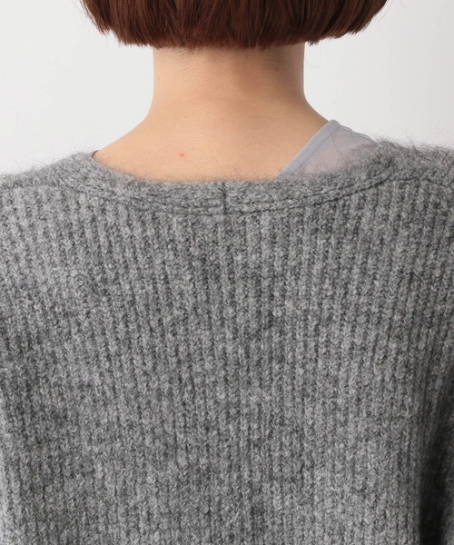 A part by（アパートバイ）の「5GモヘヤコンVネックカーディガン