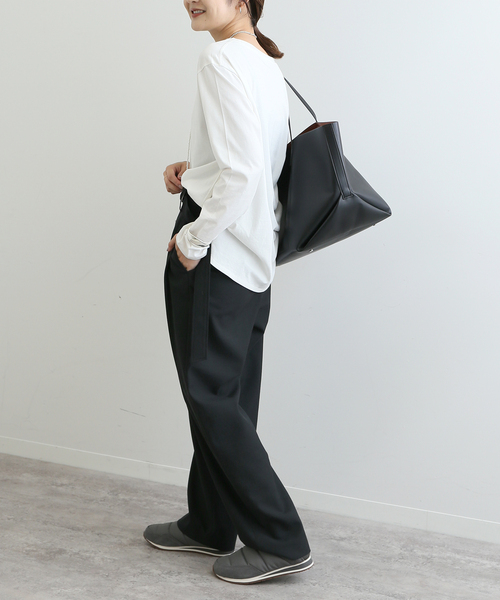 SLOBE IENA（スローブイエナ）の「【＆MyuQ / アンドミューク】トートバッグ（トートバッグ・レディース・ブラック/ベージュ・FREE）」の12枚目の写真